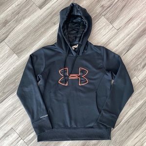 Under Armour Black Camo Neon Logo Hoodie Size S